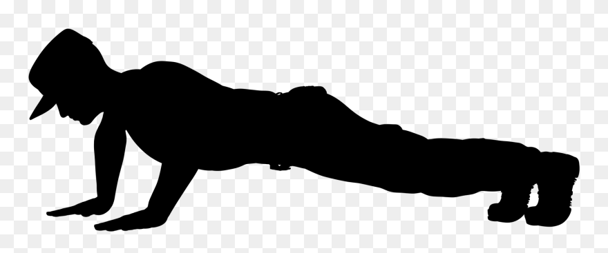 While The Bench Press Is King When It Comes To Developing - Silhouette Push Ups Transparent Clipart