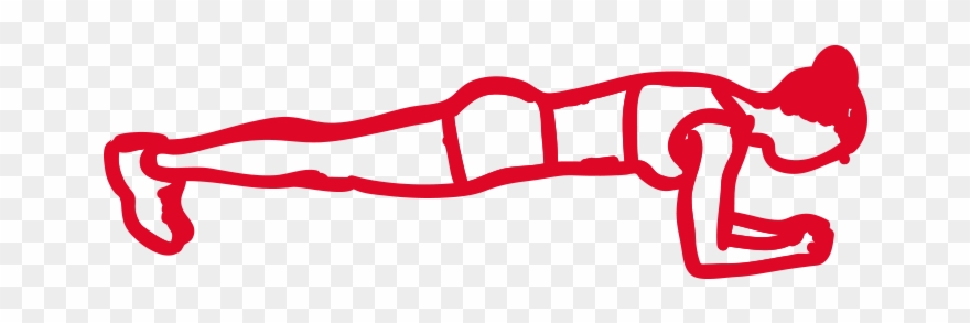 Being In A Push-up Position With The Hands Directly - Illustration Clipart
