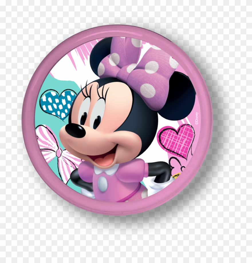 Minnie Mouse Led Push Light - Disney Minnie Lip Balm - Cotton Candy & Watermelon Clipart