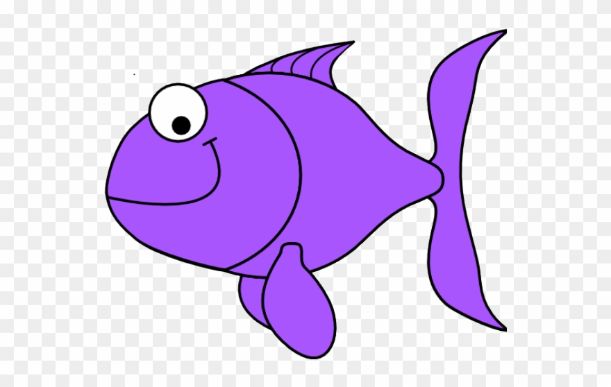 Purple Clipart Fish - Fish Clipart Free - Png Download