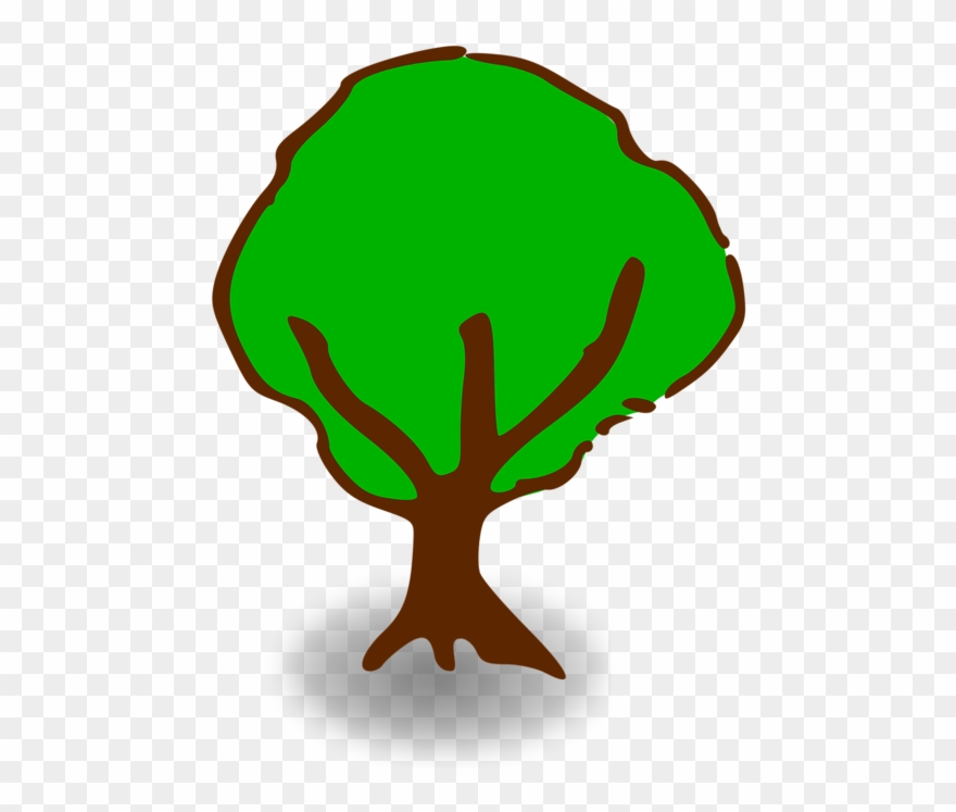Free Rpg Map Symbols - Cartoon Tree Transparent Background Clipart