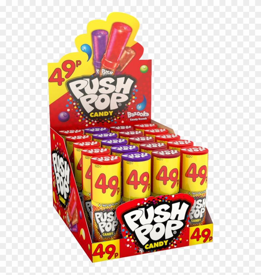 630 Push Pop 20 X 49p - Mini Burger Candy Clipart