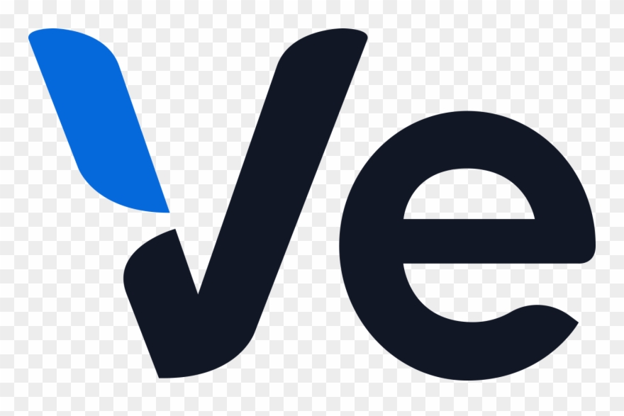 Lettermark Blue Fin - Ve Interactive Logo Png Clipart