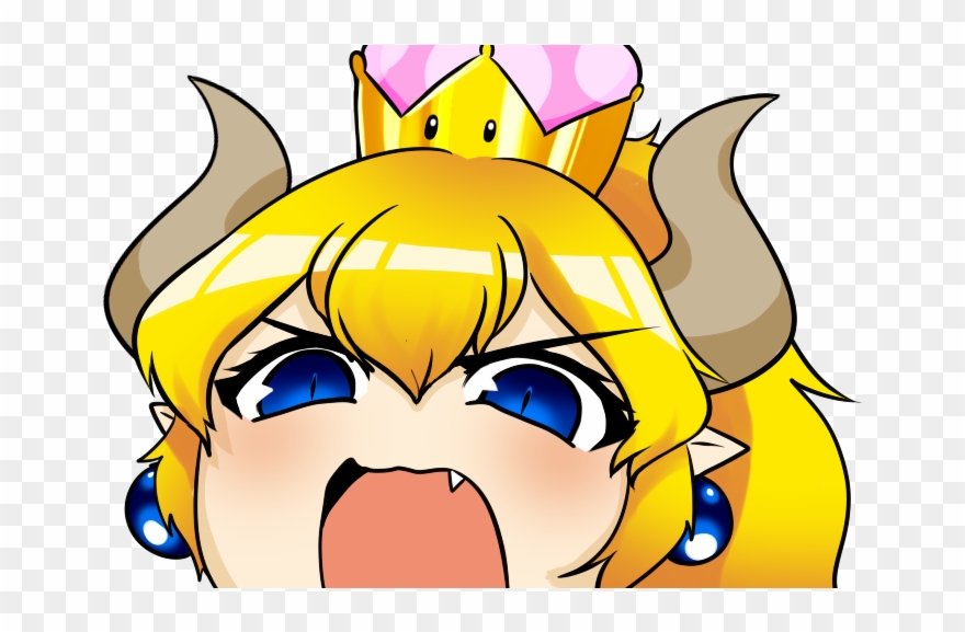 Copy Link - Bowsette Face Clipart