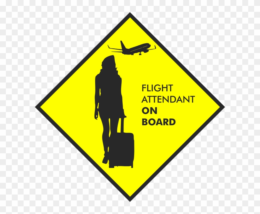 Flight Attendant On Board Clipart