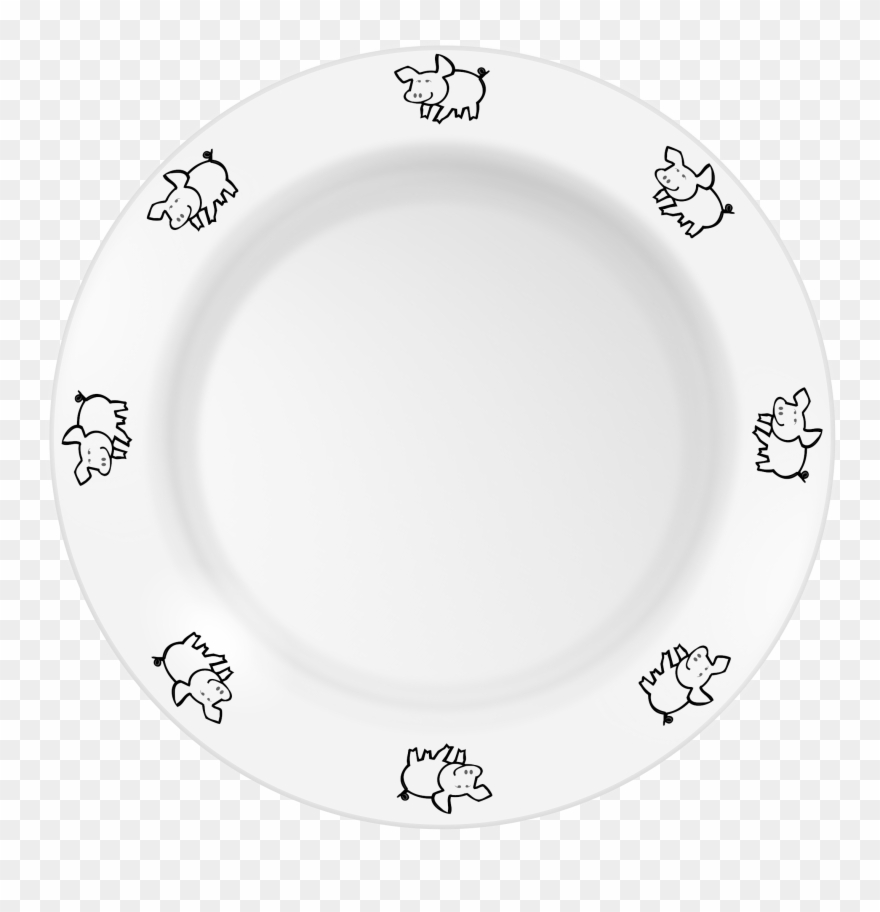 Plate Clipart Png Transparent - Vector Graphics