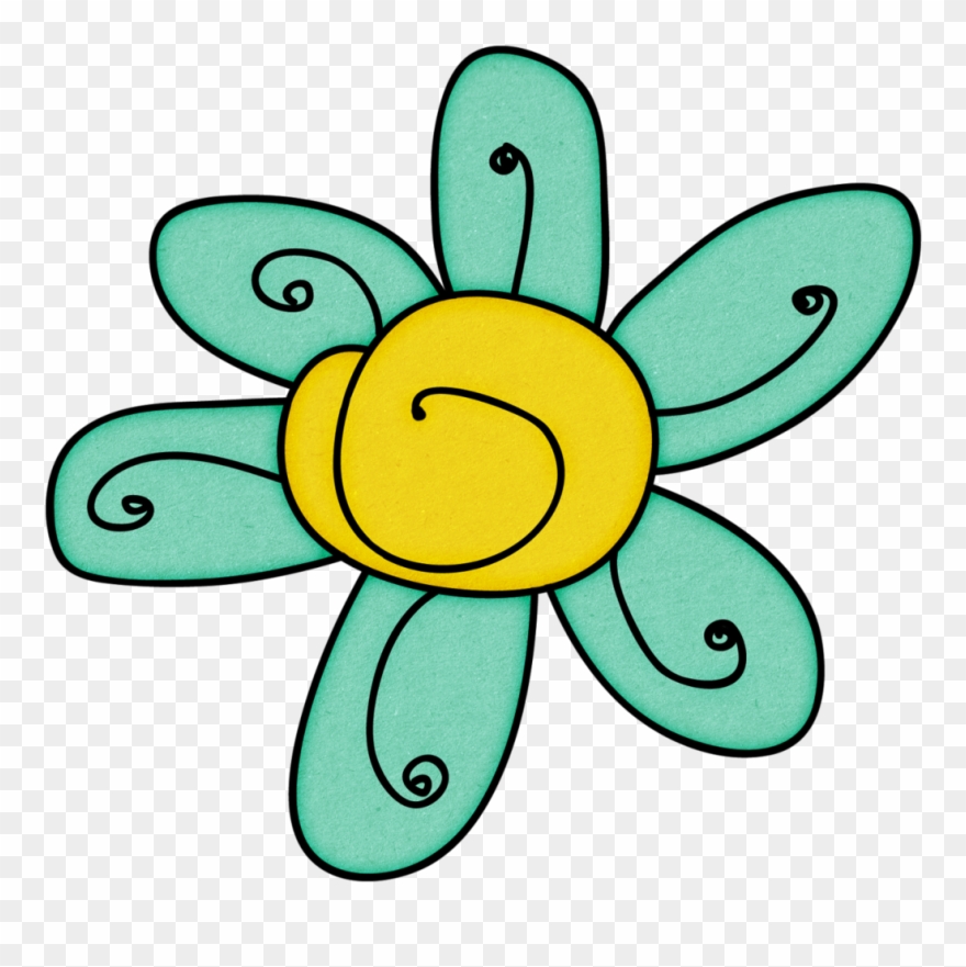 Doodle Flower Flower Doodles, Flower Art, Clip Art, - Flower - Png Download
