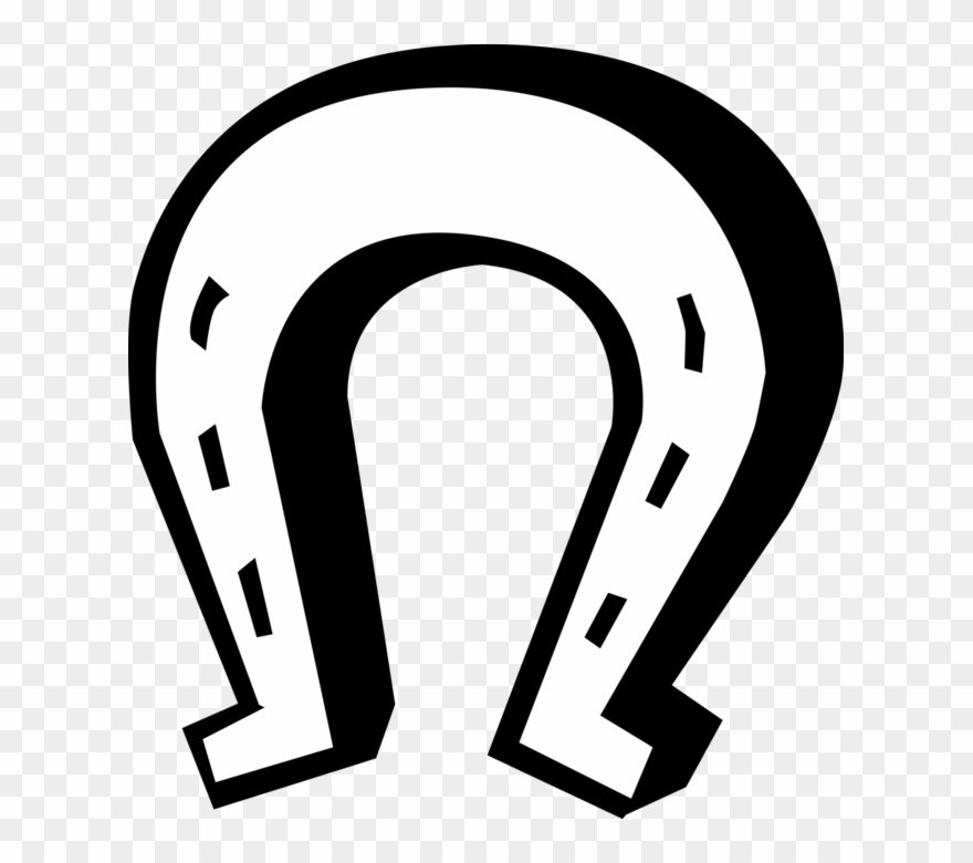 Vector Illustration Of Lucky Horseshoe Good Luck Protective Clipart