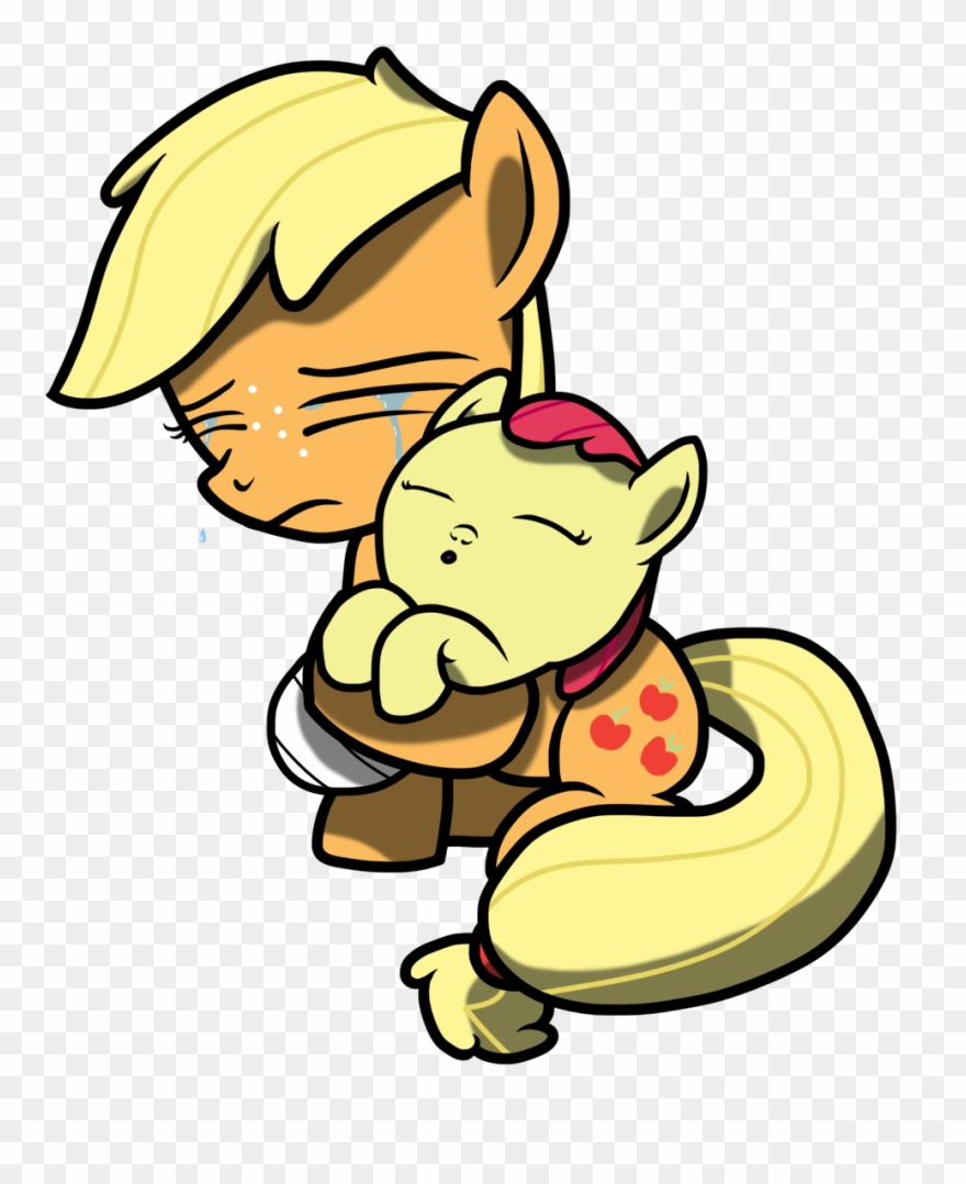 Crying Clipart Newborn - Pony Baby Apple Bloom - Png Download