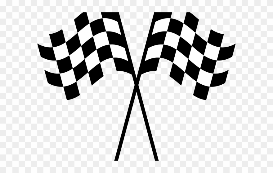 Racer Clipart Transparent - Race Flag No Background - Png Download
