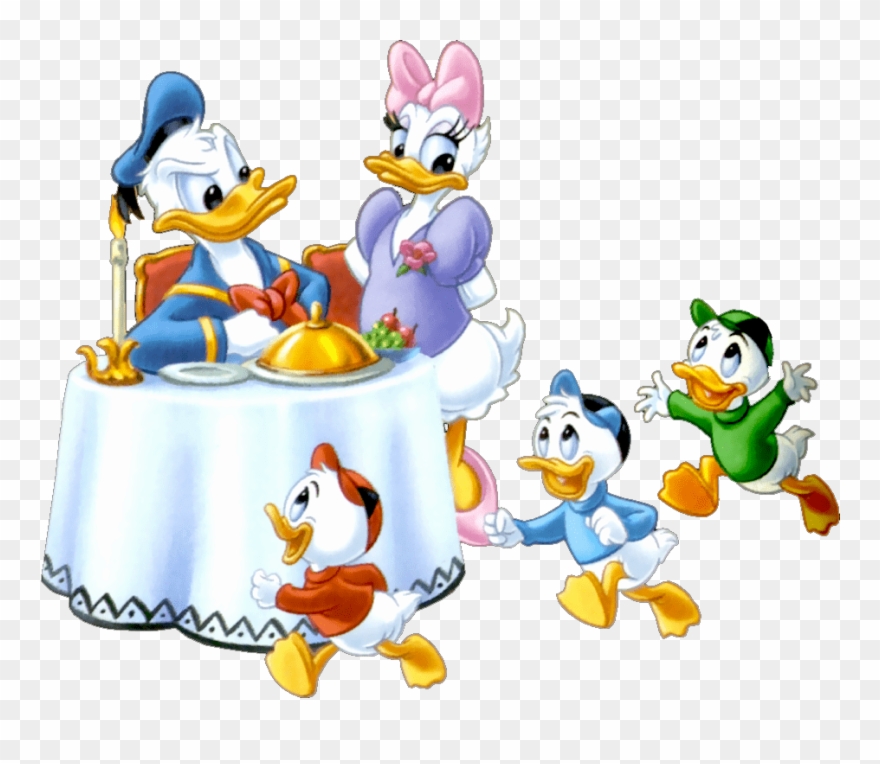 Donald Duck Family - Donald And Daisy Family Clipart