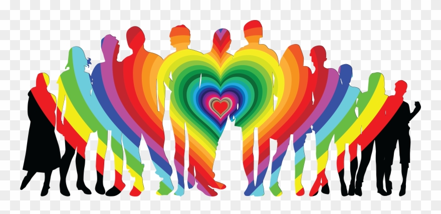 - Eps, - Svg, - Free Clipart Of A Silhouetted Crowd - Love Big Family Png Transparent Png