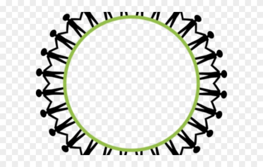 Crowd Of People Clipart - Ring Around The World - Png Download