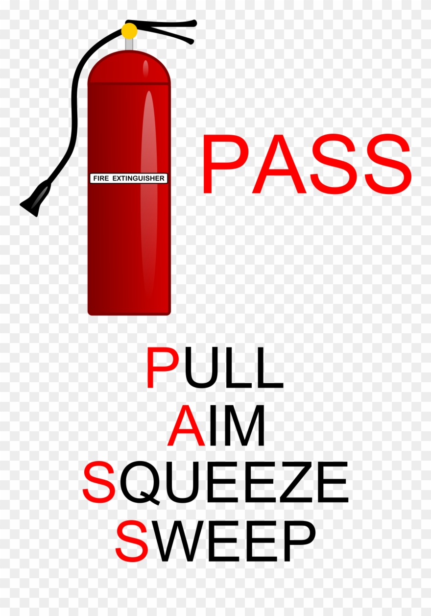 P - A - S - S - - Fire Extinguisher Training Clipart - Png Download