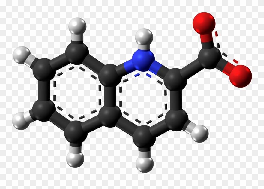 Quinaldic Acid Zwitterion Ball From Xtal - Structure And Iupac Name Of Salicylic Acid Clipart