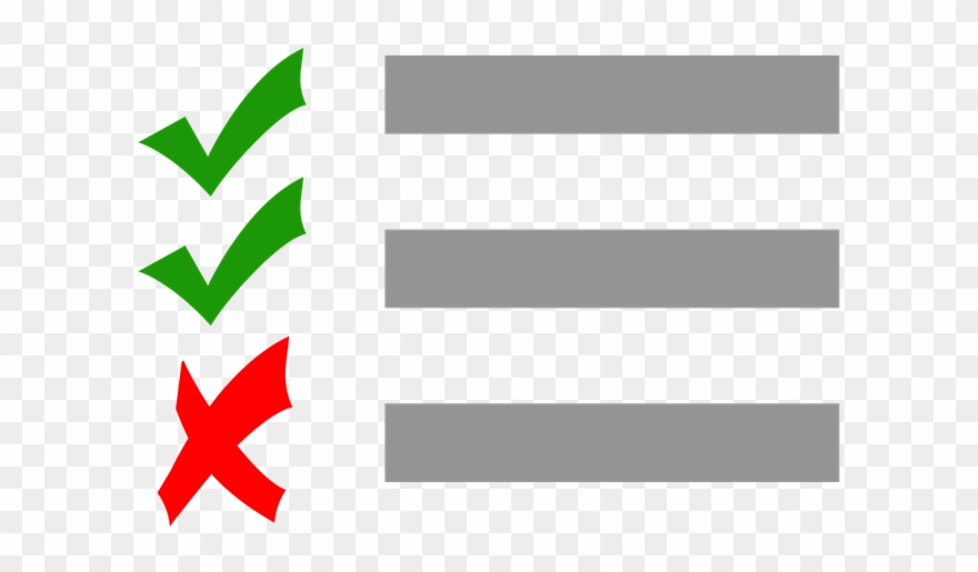 Free Png Test Transparent Images Pluspng Checklist - Check List X Clipart