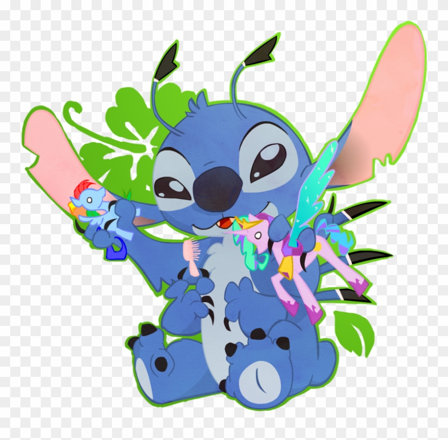 Cruddydoodles, Lilo And Stitch, Princess Celestia, - Stitch Rainbow Clipart