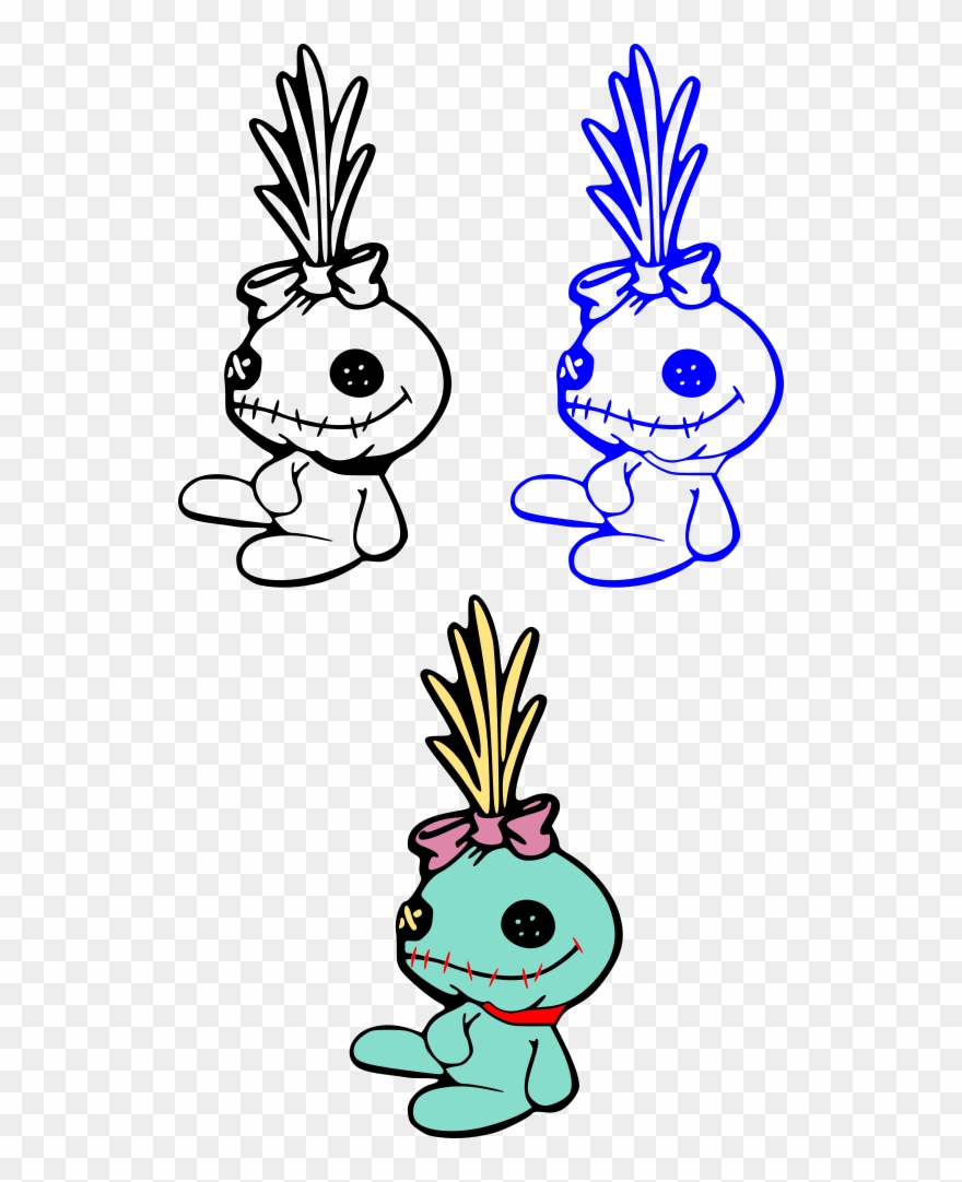 Constantine Lilo And Stitch Scump The Doll 3 Versions Clipart