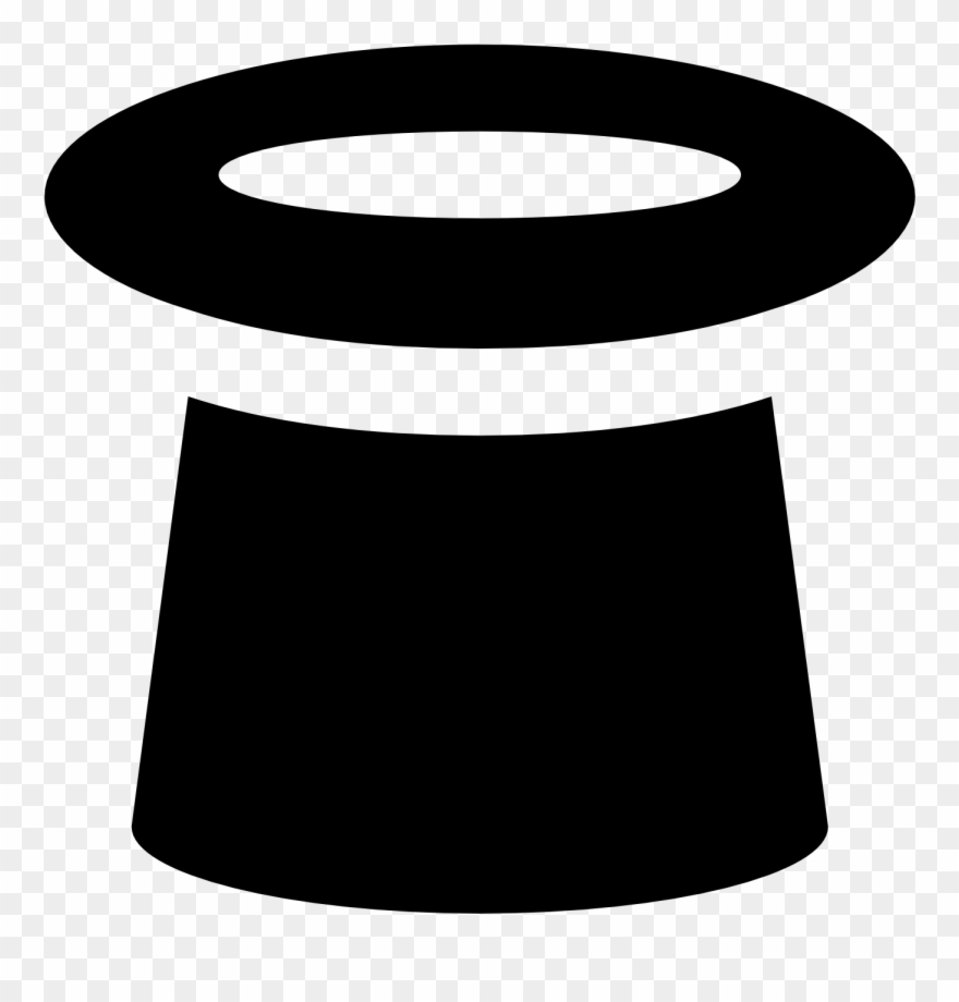 Upside Down Clipart Top Hat - Top Hat Png Upside Down Transparent Png
