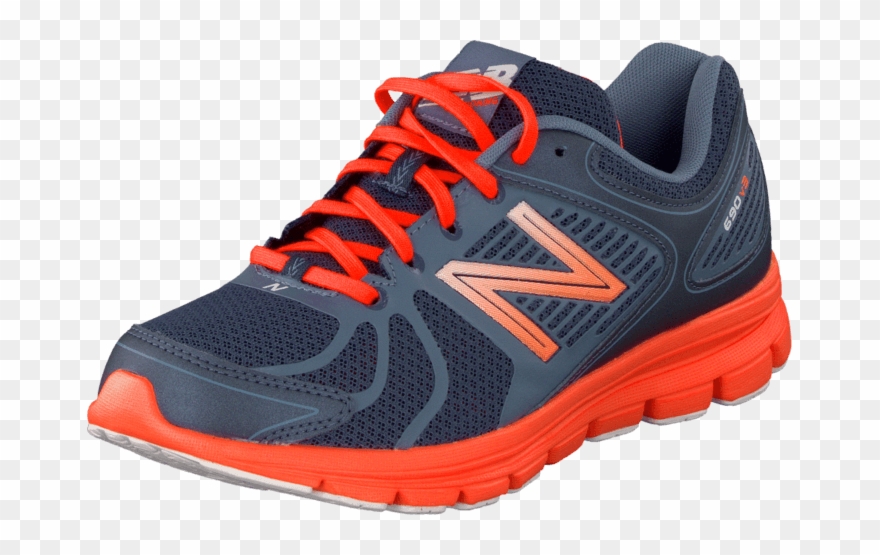 New Balance - W690bo3 Navy/orange - Sneakers Clipart