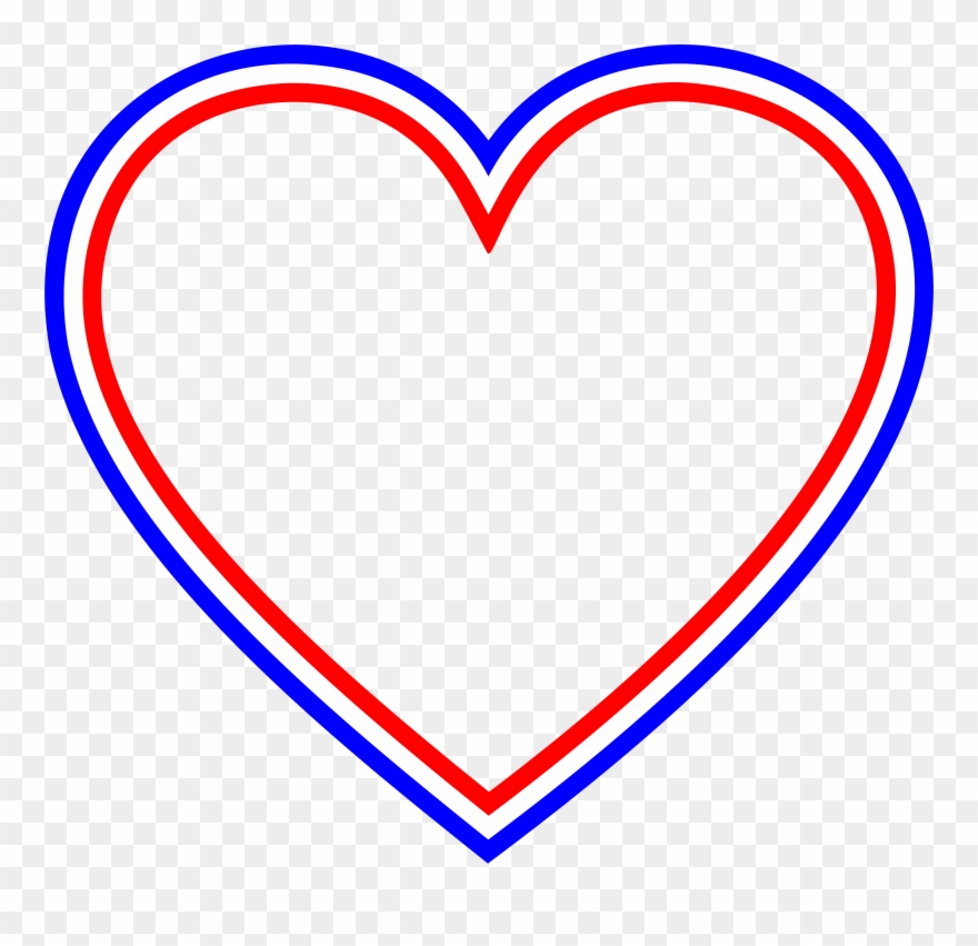 Big Image - Rainbow Heart Clip Art - Png Download