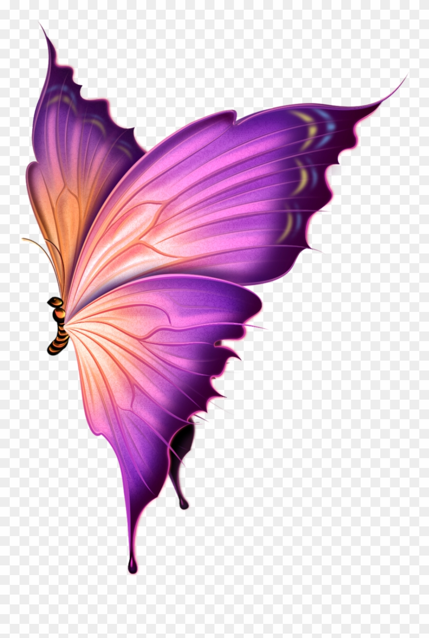 Фото, Автор Ya - Transparent Purple Butterfly Hd Clipart