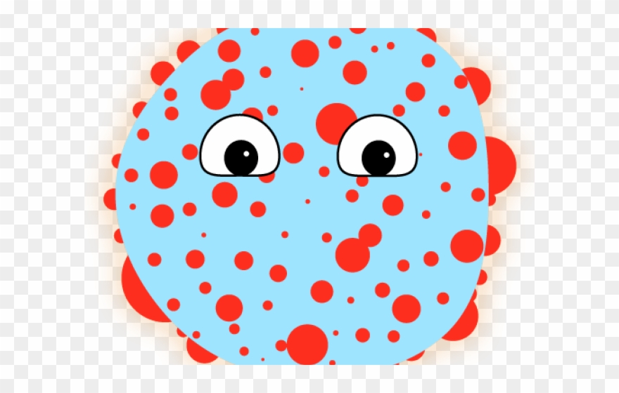 Sick Clipart Measles - Virus Del Sarampion Animado - Png Download