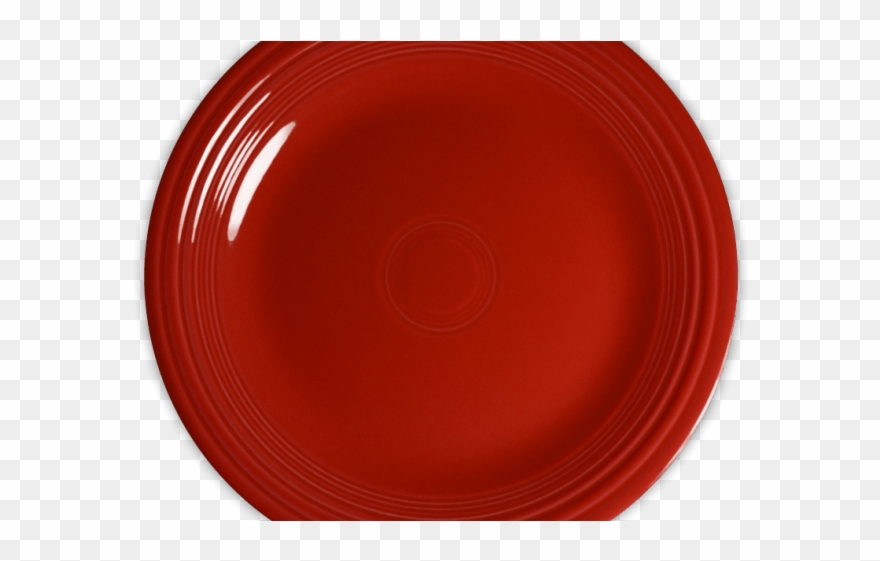 Dinner Plate Clipart Red Plate - Circle - Png Download