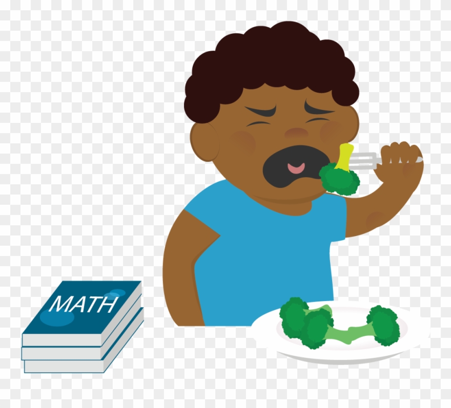 Png Royalty Free Library Broccoli Clipart Kid - Boy Eating Broccoli Cartoon Transparent Png