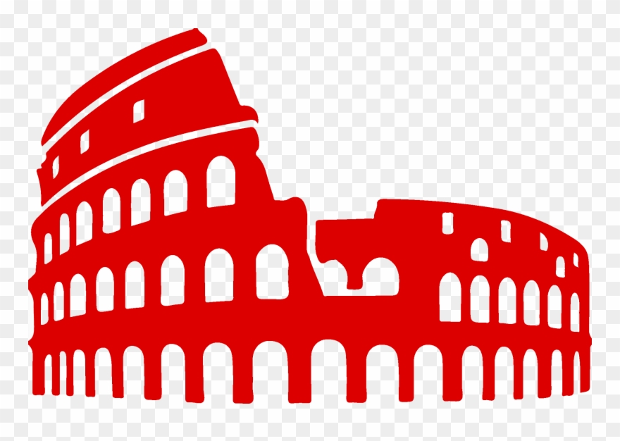 Rome Colosseum Silhouette Clipart