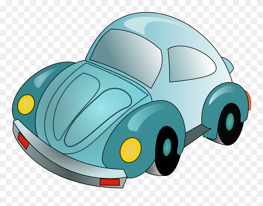 Volkswagen Beetle Cartoon Drawing - Fusca Azul Desenho Png Clipart