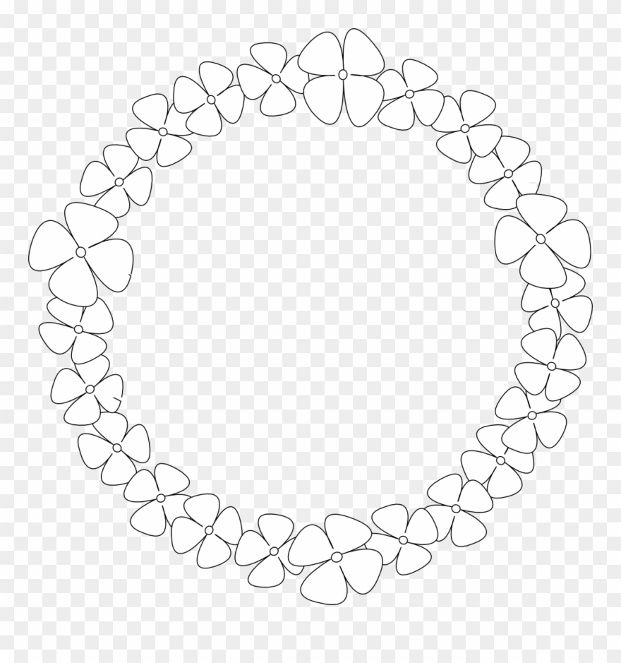 Hydrangea Clip Art - กรอบ รูป ดอกไม้ ระบายสี - Png Download