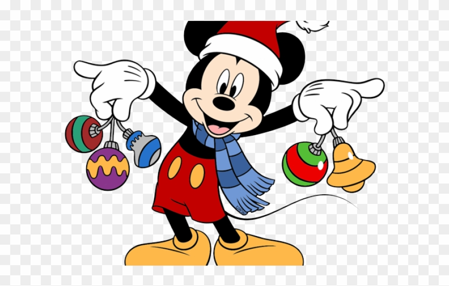 Mickey Mouse Clipart Christmas - Mickey Mouse Christmas Characters - Png Download