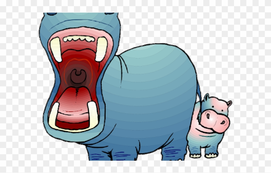 Manatee Clipart Animated - Hippo - Png Download