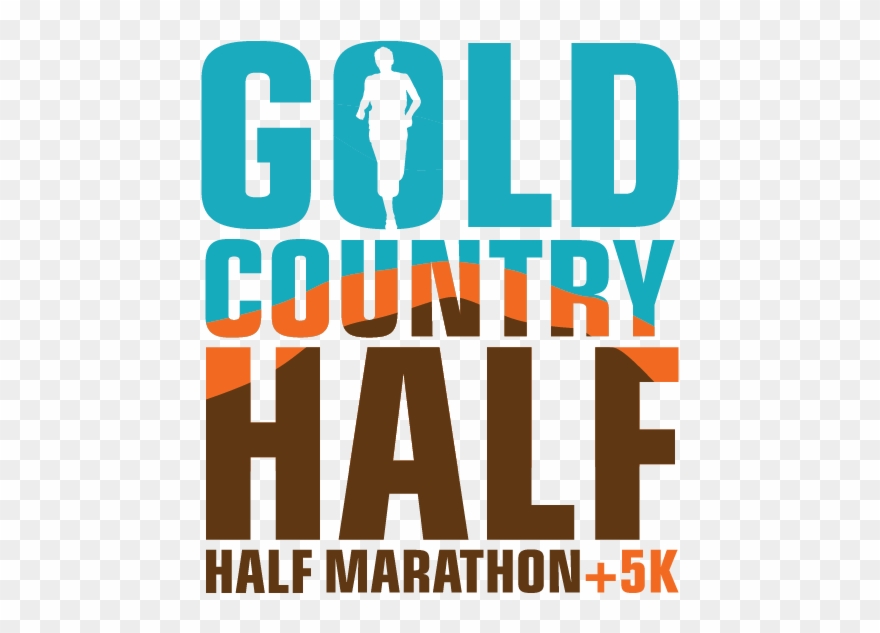 Gold Country Half Marathon And 5k - Graphic Design Clipart