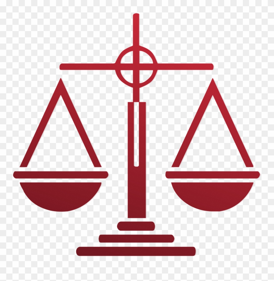 Turn To Holcomb Law Office, P - Scale Of Justice Red Clipart