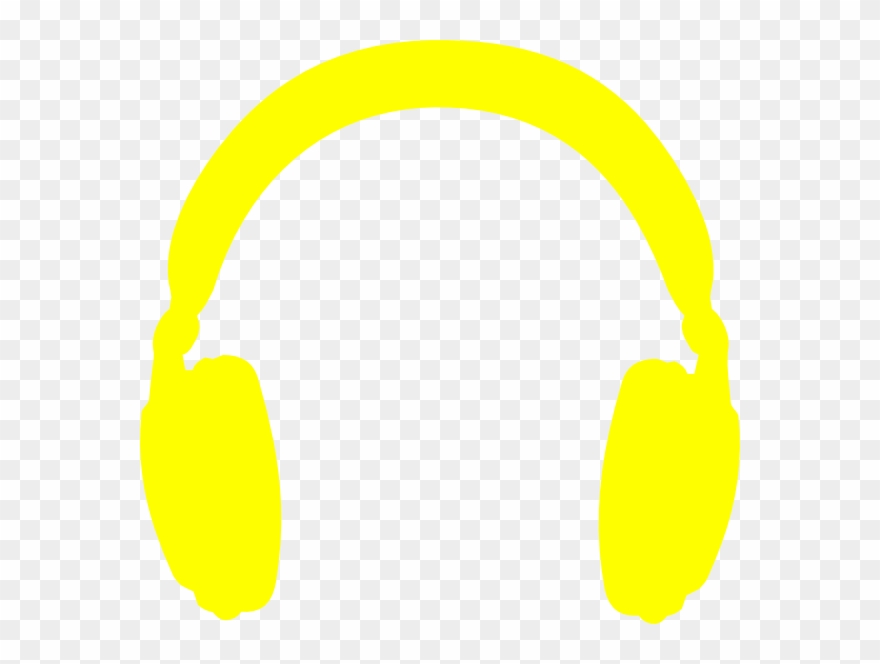 Headphone Clipart Yellow - Headphone Png Yellow Transparent Png