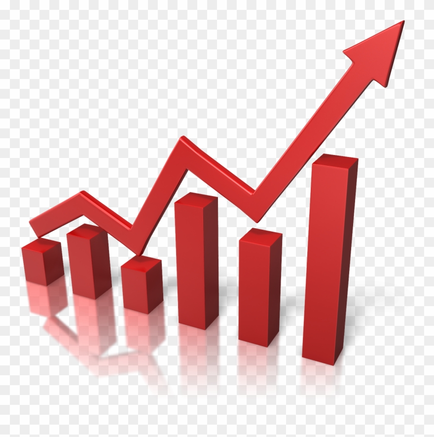 Clip Art Arrow Bar Chart Diagram Graph Growth Progress - Increase Market Share Png Transparent Png