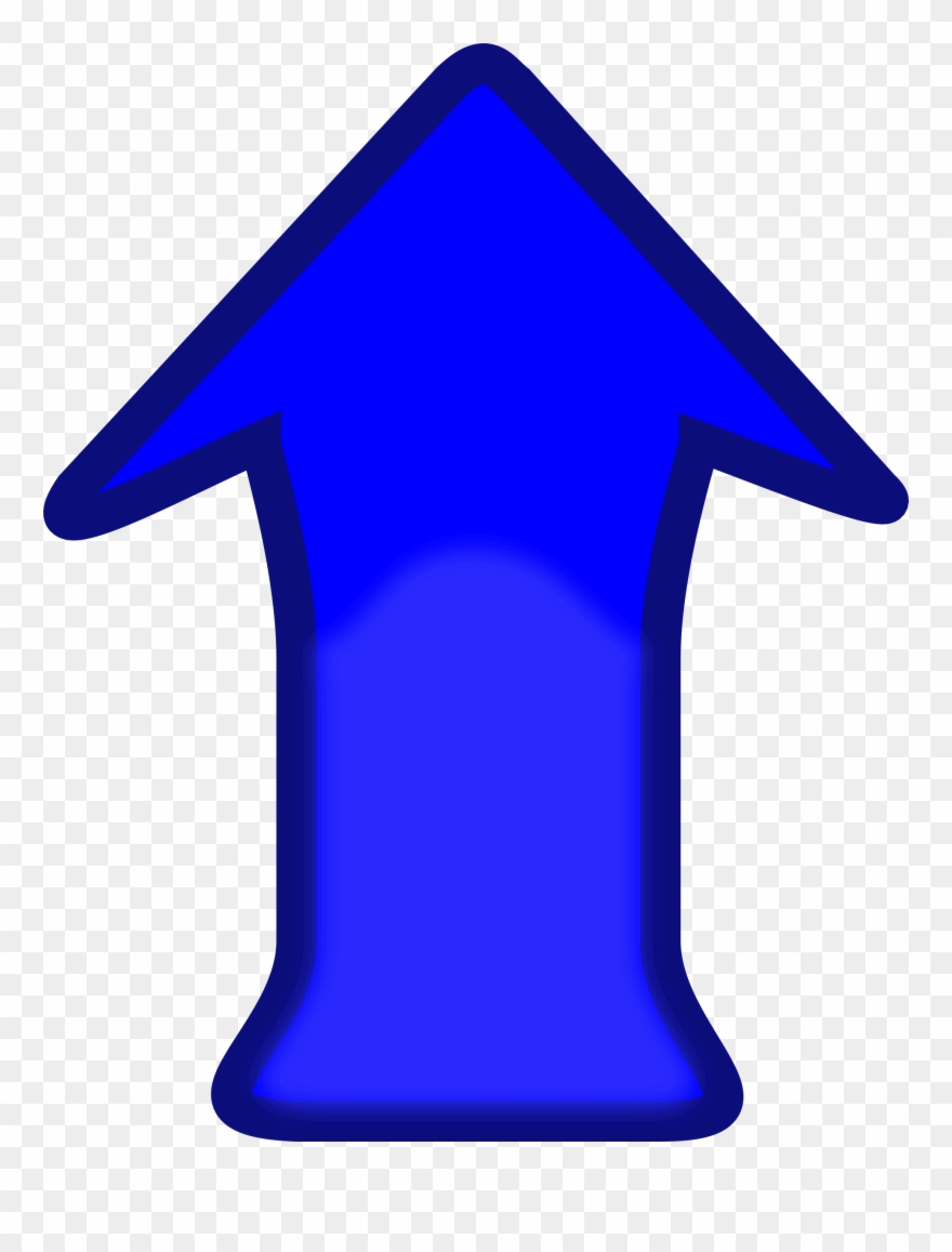 Arrow Clipart Progress - Blue Down Arrow - Png Download