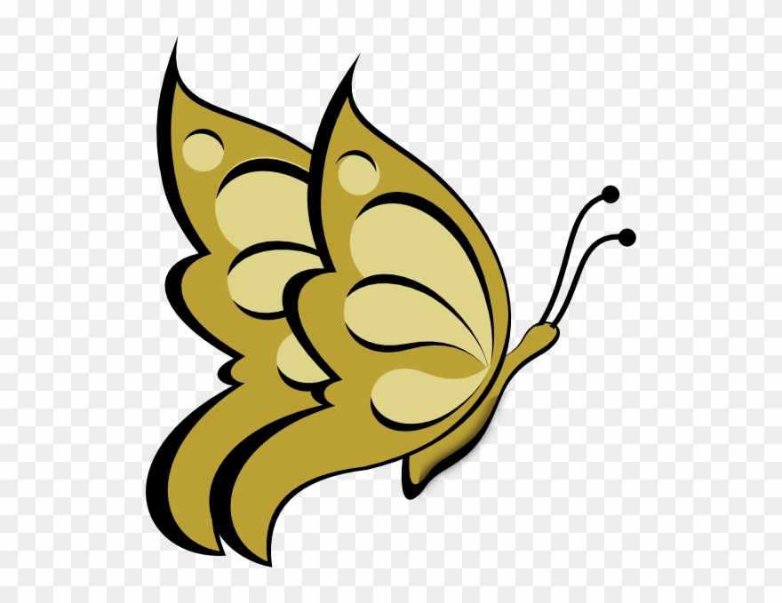 Clip Art At Clker Com Vector Online - Butterfly Cute Clip Art - Png Download