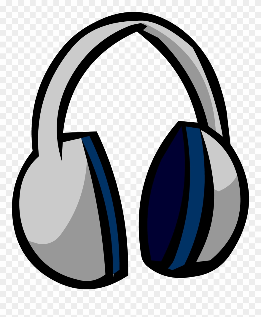 Headphones Clipart Dj Headphone - Club Penguin Headphones - Png Download