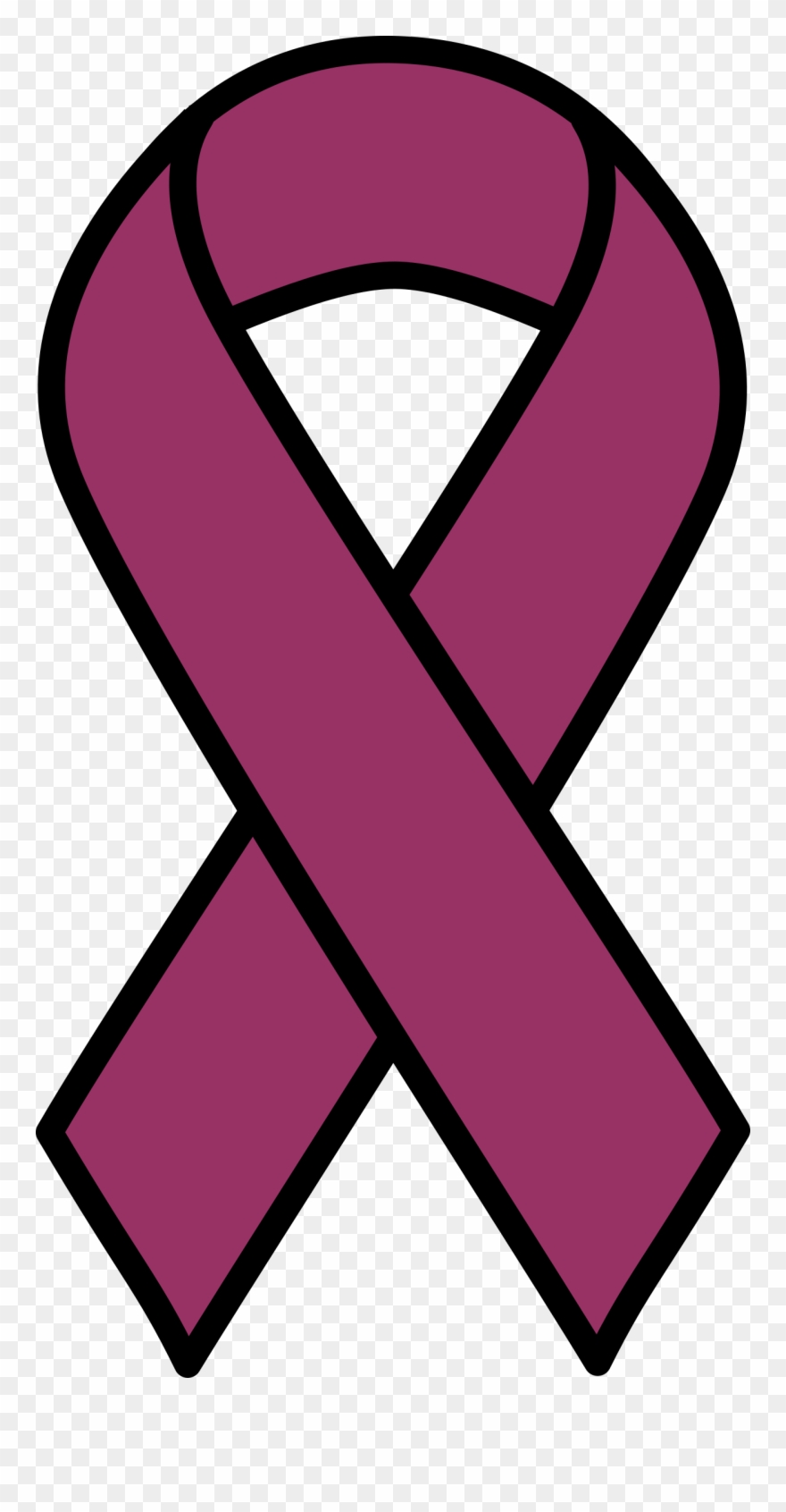 Big Image - Ovarian Cancer Ribbon Clipart