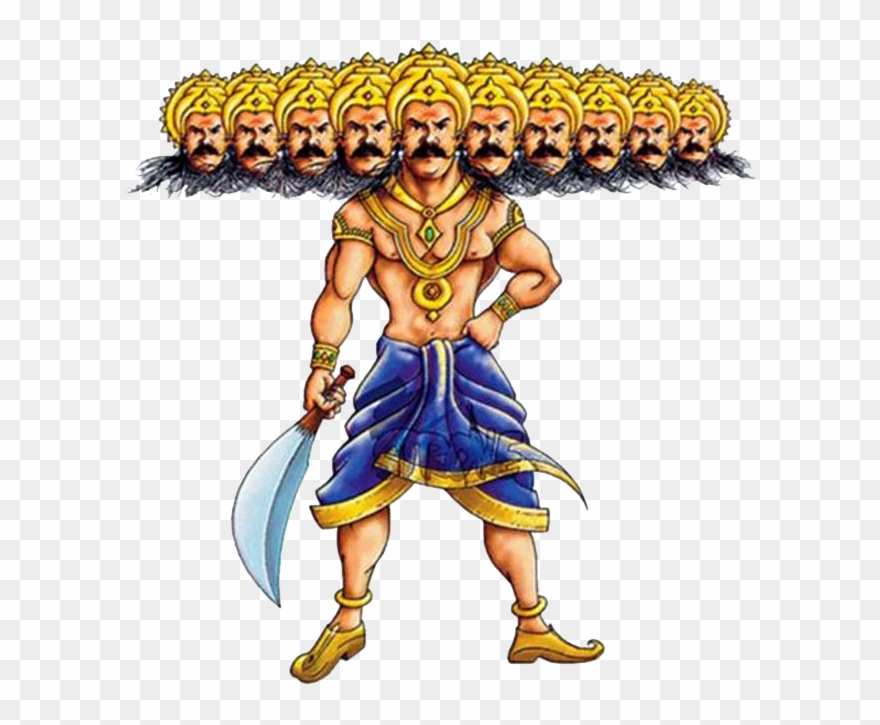 Ravana Clipart Sketches - Ravan Png Transparent Png