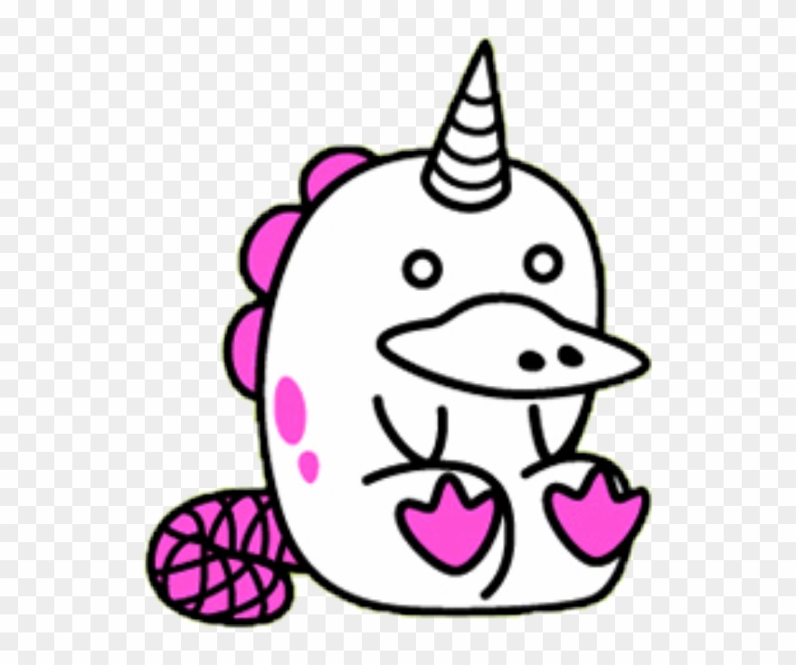 Platypus Clipart Unicorn - Platypus Evolution Platycorn - Png Download