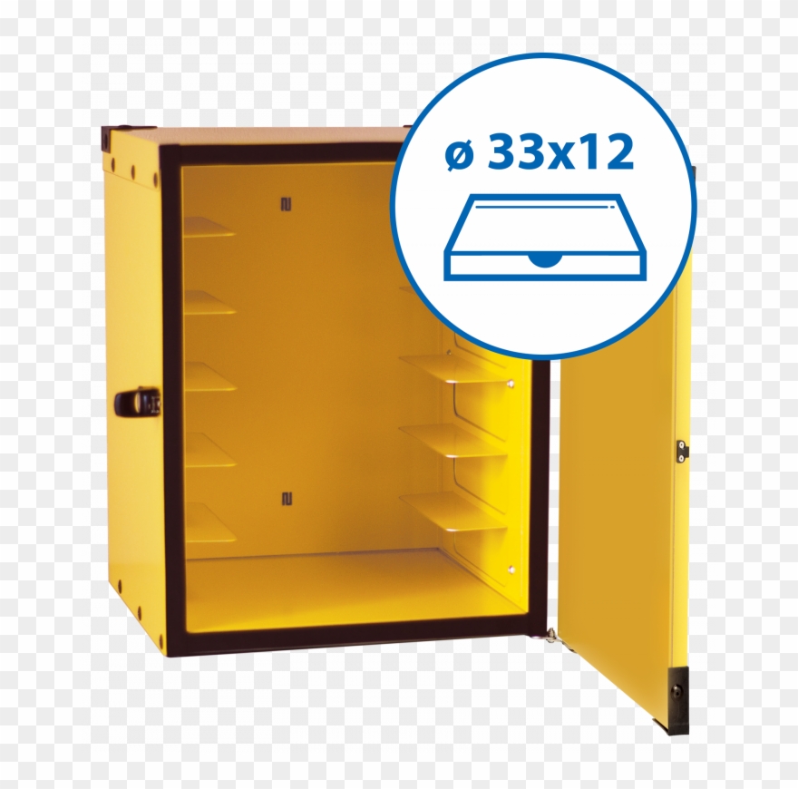 Insulated Box For Ø 33 Cm Pizza, With Brackets For - Box Clipart