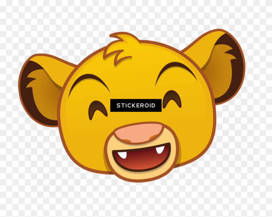 Lion King Grin Emoji - Cartoon Clipart