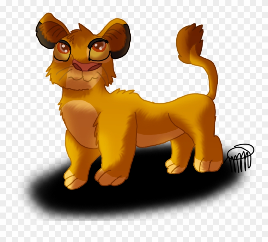 Cub Simba - Cartoon Clipart