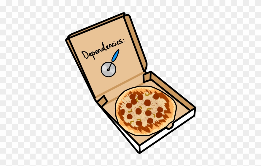 A Pizza Pie In A Box With A Pizza Slicer Dependency - Pizza Clipart