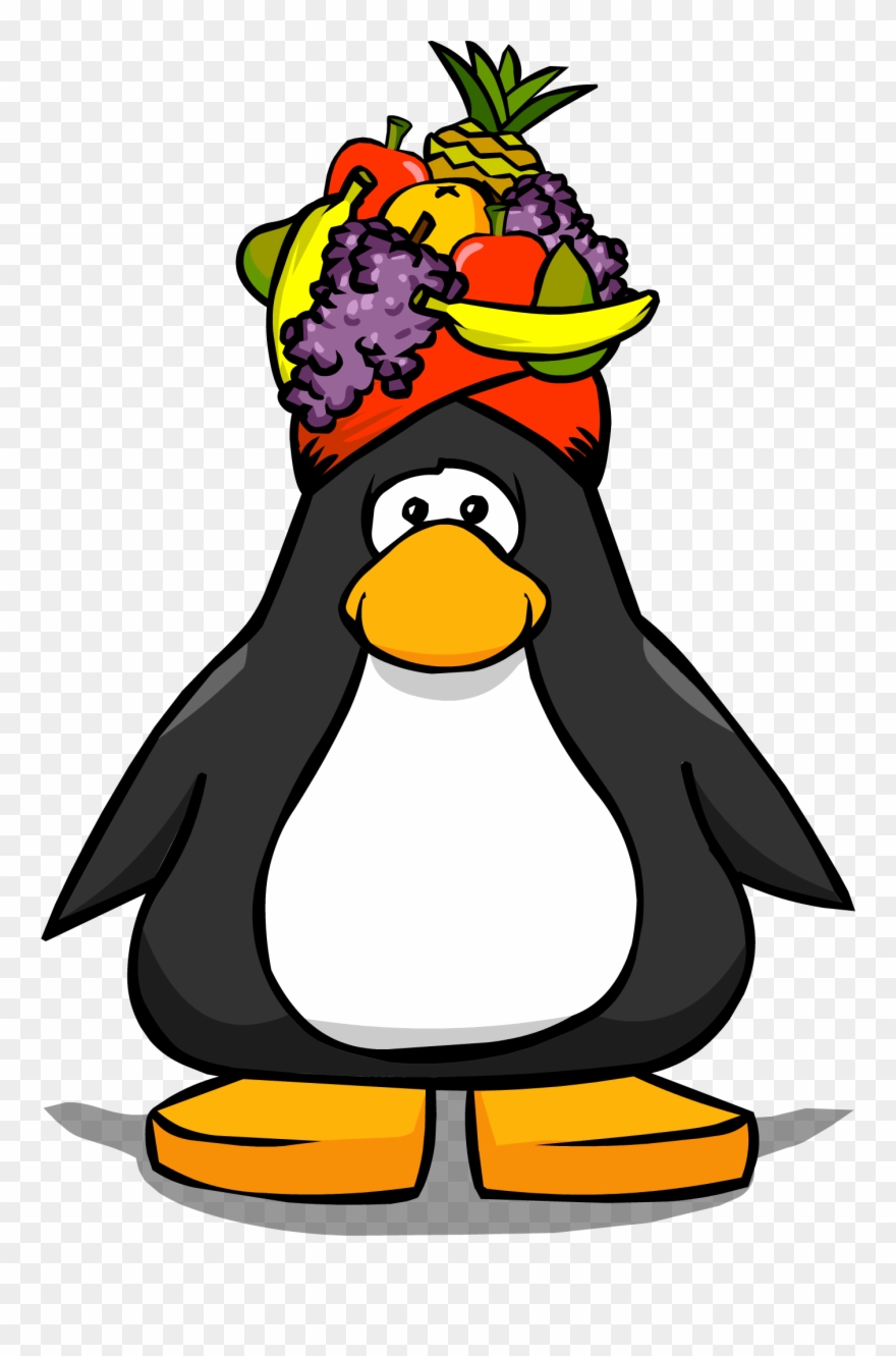 Fruit Headdress Pc - Penguin With Top Hat Clipart
