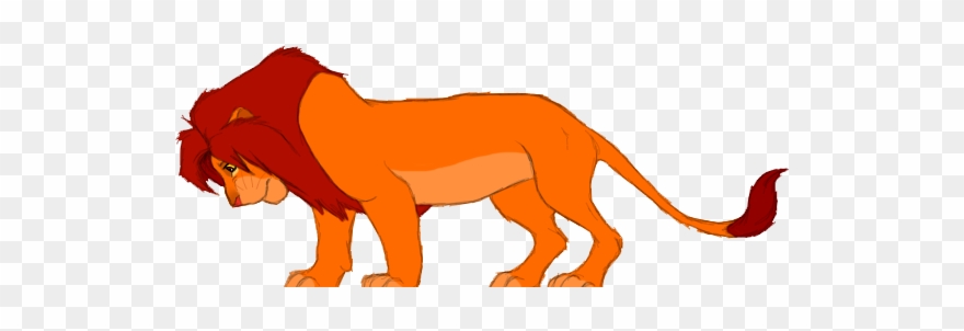 Simba - Masai Lion Clipart